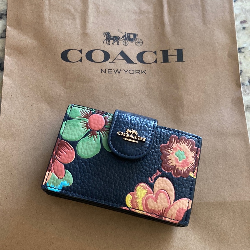 Accordion Card Case In Colorblock